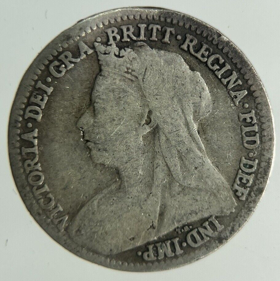 1900 Victoria Threepence Silver Coin | Collectable Grade