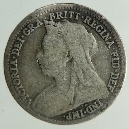 1900 Victoria Threepence Silver Coin | Collectable Grade