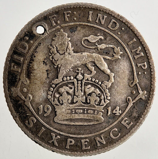 1914 George V Sixpence Silver Coin | Collectable Grade