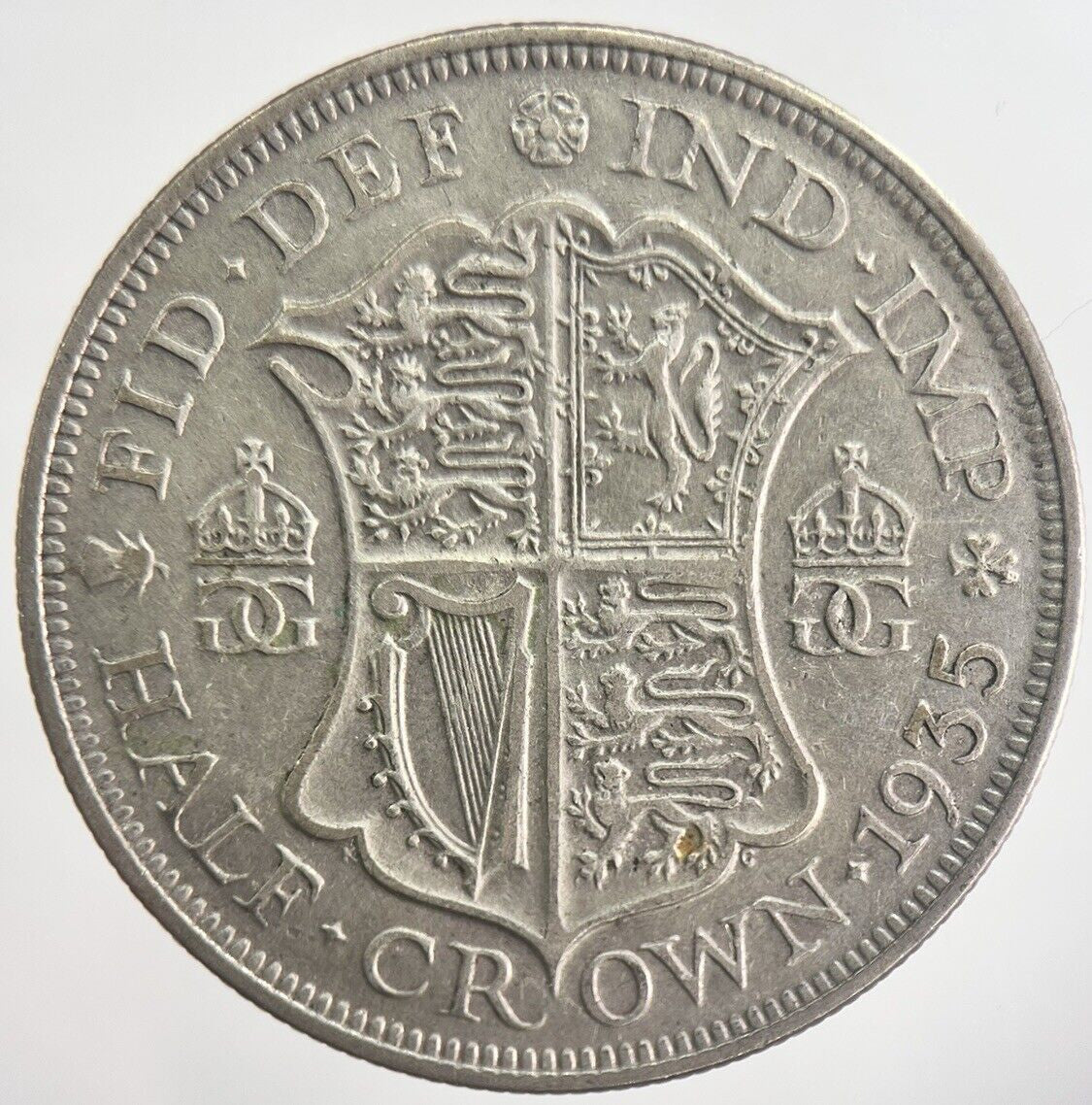 1935 George V Half - Crown Silver Coin | Fine Collectable Grade | a6317