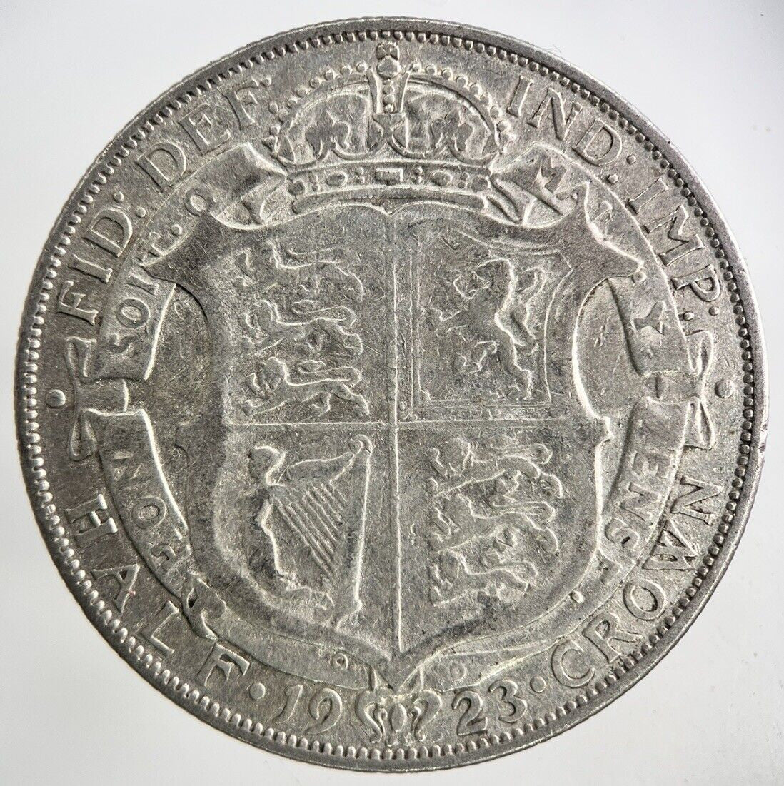1923 George V Half - Crown Silver Coin | Fine Collectable Grade