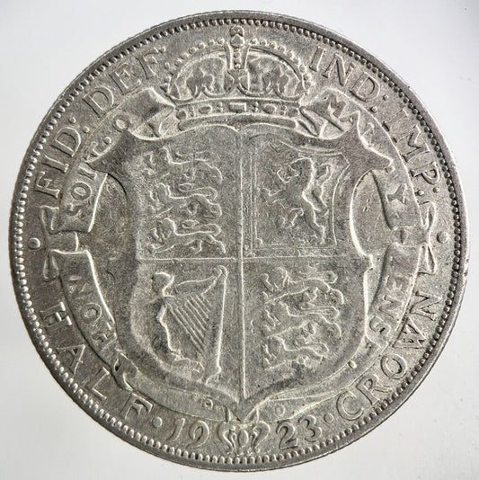 1923 George V Half - Crown Silver Coin | Fine Collectable Grade