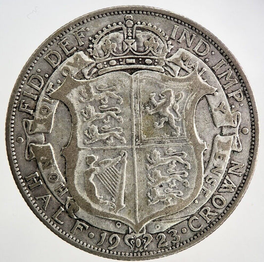 1923 George V Half - Crown Silver Coin | Fine Collectable Grade