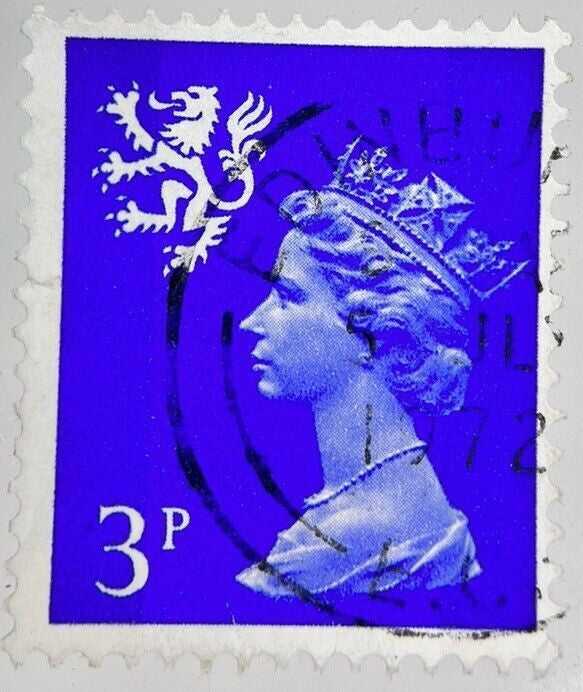 1972 British Elizabeth II 3 Three - Pence Stamp | Collectable Grade