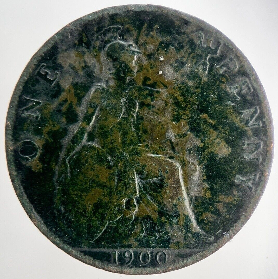 1900 Victoria One Penny Coin | Collectable Grade | a8638