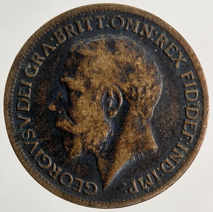 1917 George V Farthing Coin | Fine Collectable Grade