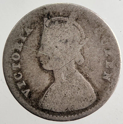 1862 India 2 Annas Silver Coin | Collectable Grade