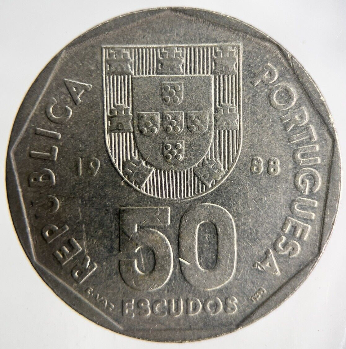 1988 Portugal 50 Escudos Coin | Fine Collectable Grade