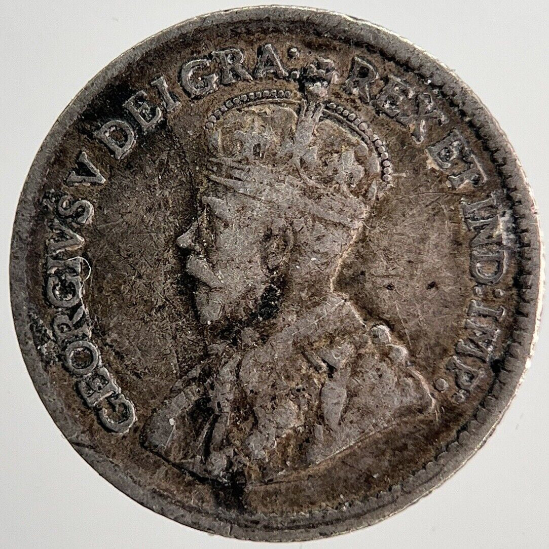 1917 Canada 5 Cents Silver Coin | Fine Collectable Grade | a6310
