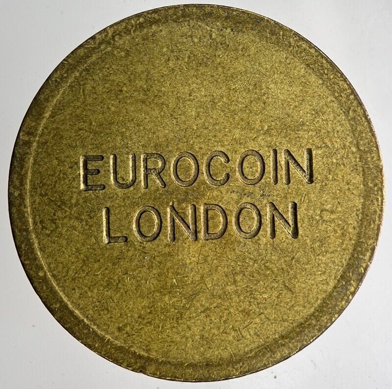 Old Retro London Eurocoin Token Coin | Fine Collectable Grade