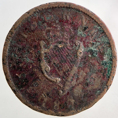 1805 Irish Half - Penny Coin | Collectable Grade