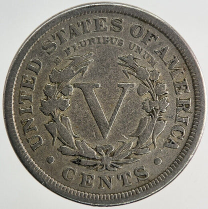 1897 US USA Liberty V 5 Cents Nickel Coin | Fine Collectable Grade