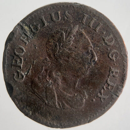 1806 George III Irish Hibernia Farthing Coin | Fine Collectable Grade | a4521