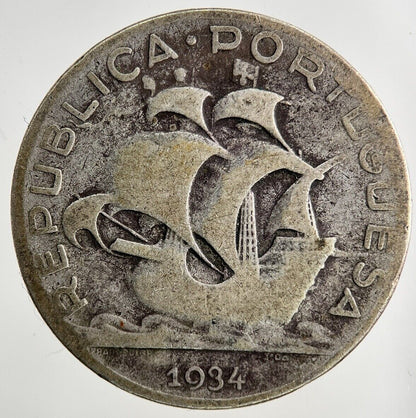1934 Portugal 5 Escudos Silver Coin | Collectable Grade