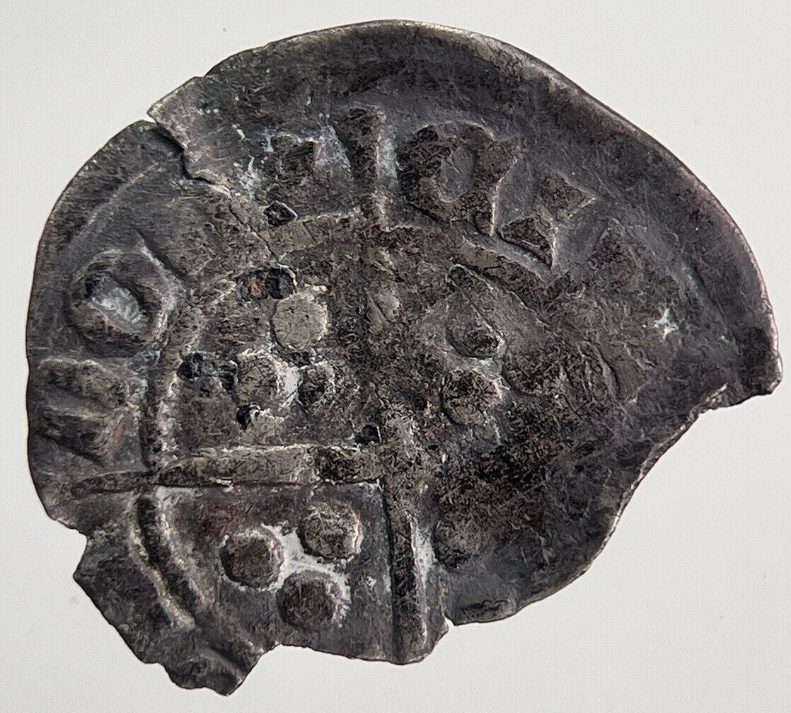 1272 - 1307 Edward I 1st Half - Penny Hammered Silver Coin | a6129