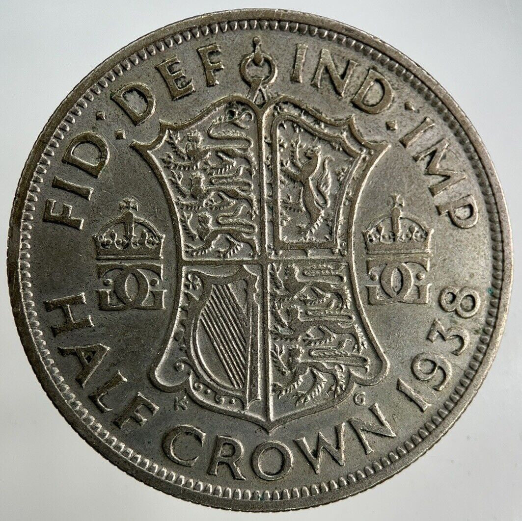 1938 George VI Half - Crown Silver Coin | Fine Collectable Grade