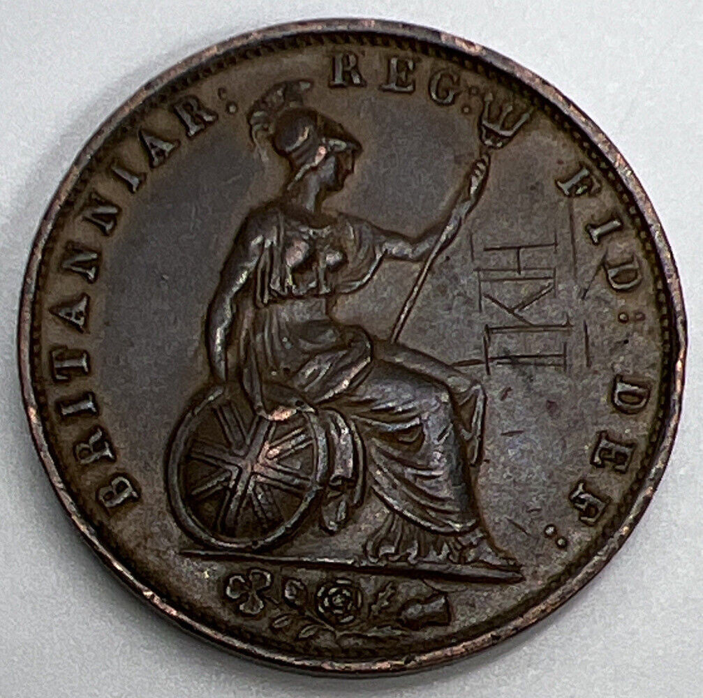 1853 Victoria Half - Penny | British Copper Coin | Very Fine Grade | a1270
