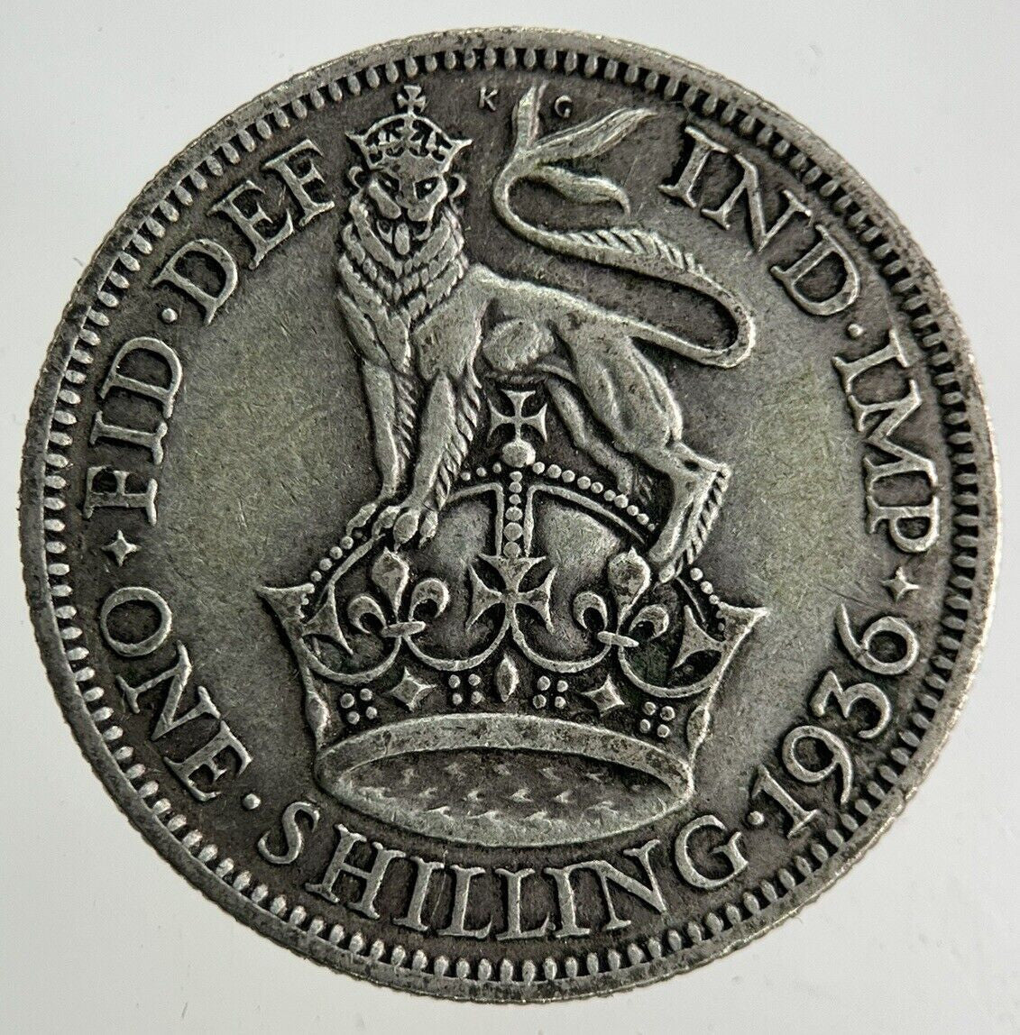 1936 George V Shilling Silver Coin | Fine Collectable Grade