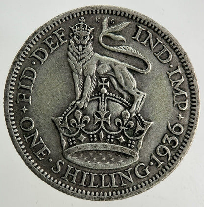 1936 George V Shilling Silver Coin | Fine Collectable Grade
