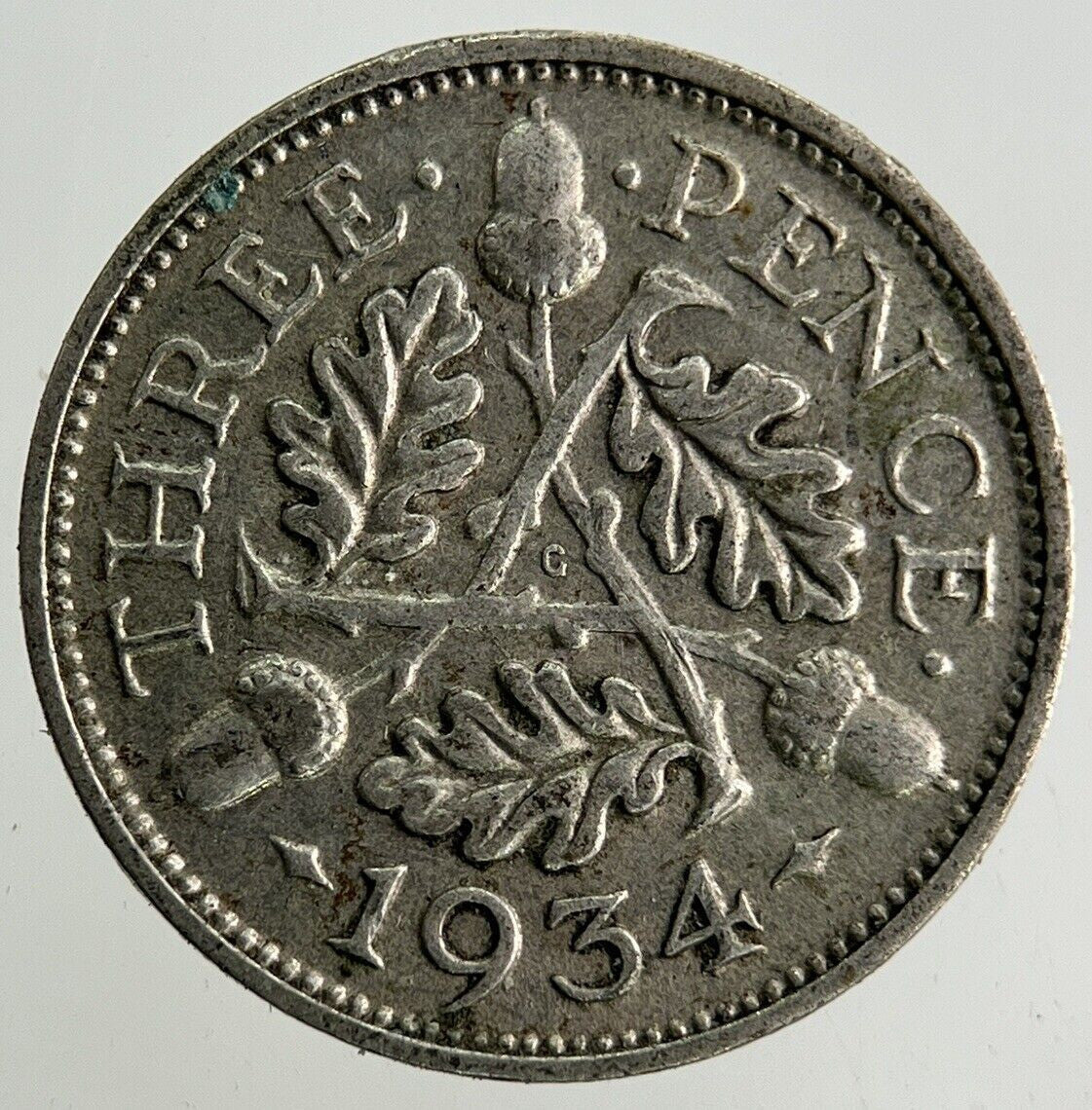 1934 George V Threepence Silver Coin | Fine Collectable Grade