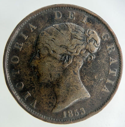 1853 Victoria Half - Penny Coin | Fine Collectable Grade