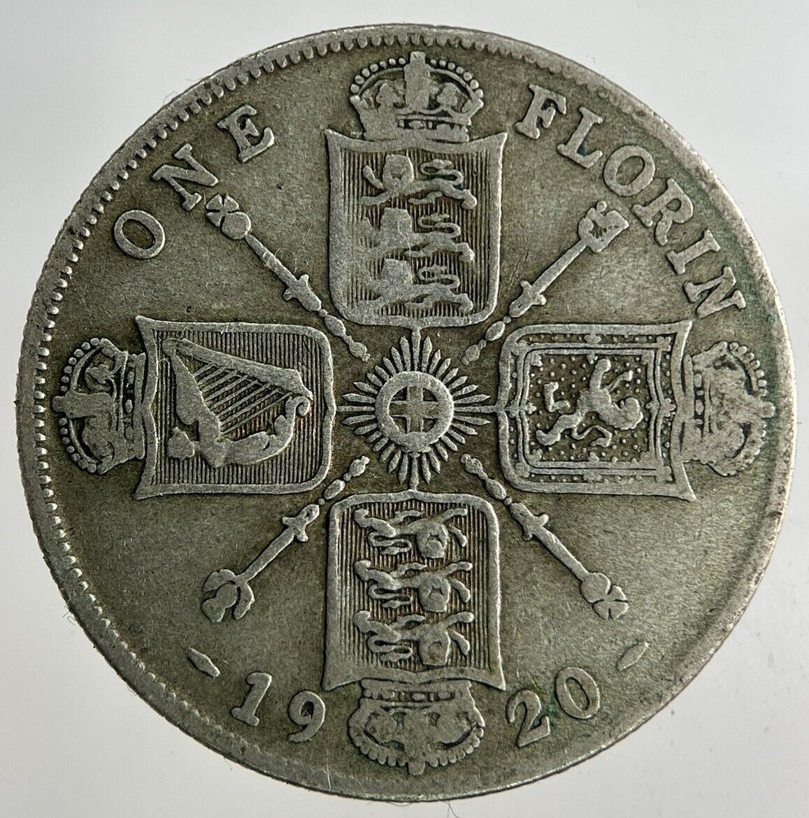1920 George V Florin Silver Coin | Fine Collectable Grade