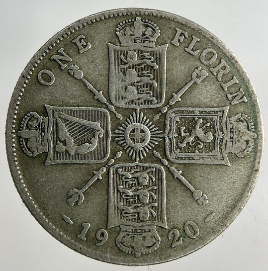 1920 George V Florin Silver Coin | Fine Collectable Grade