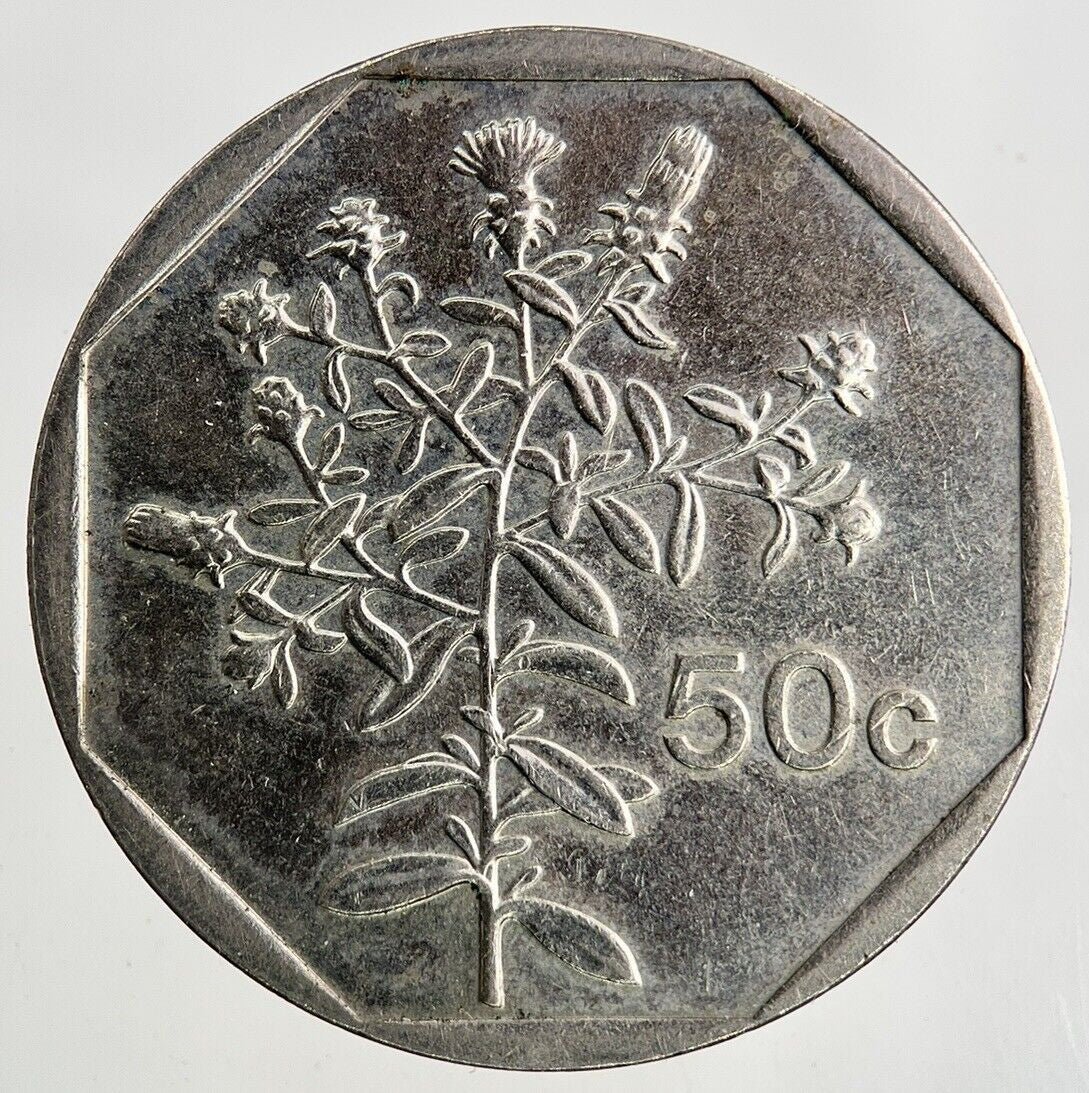 1991 Malta 50 Cents Coin | Fine Collectable Grade