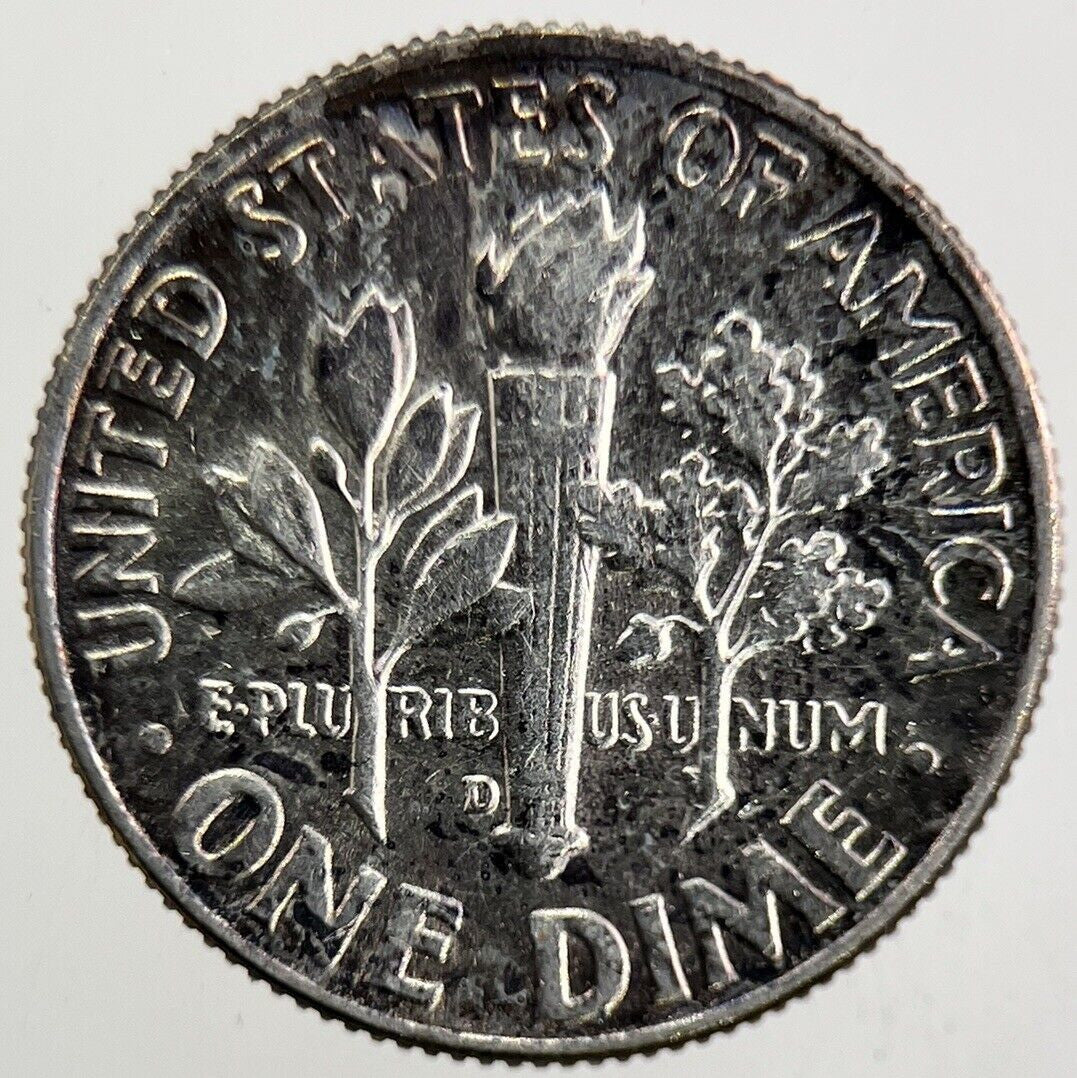 1964 - D US USA Roosevelt One Dime Silver Coin | Very High Grade