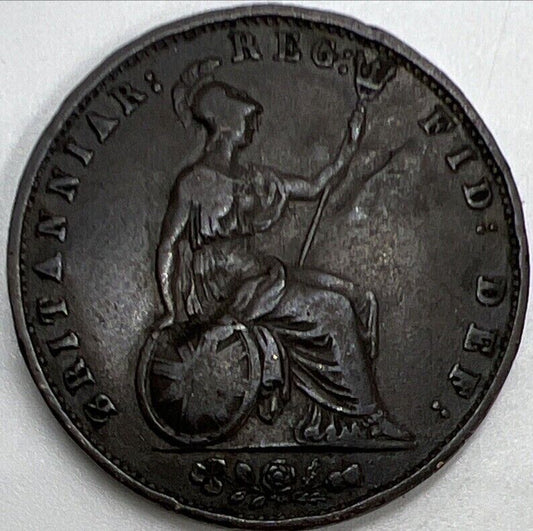 1853 Victoria Half - Penny | British Copper Coin | Collectable Grade | a777