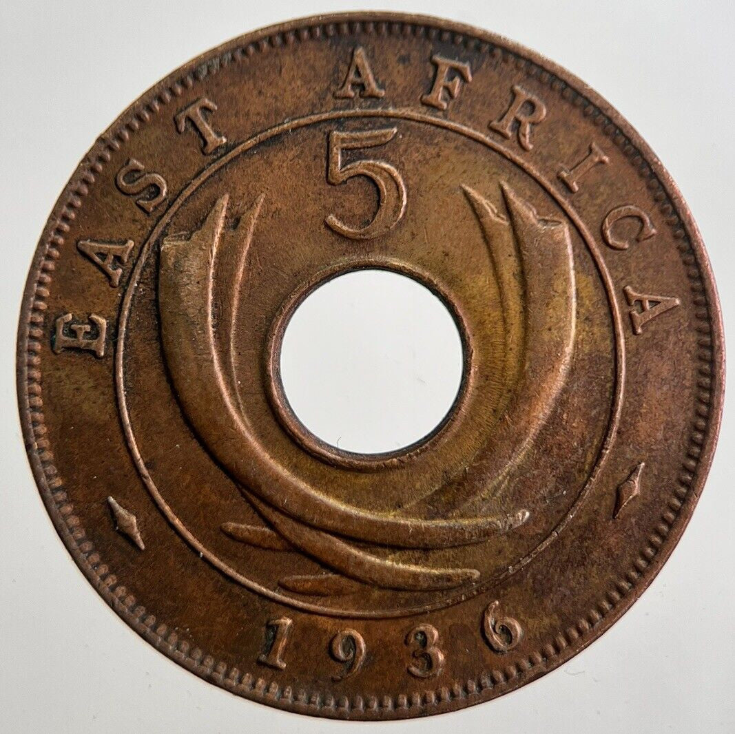 1936 East Africa 5 Five Cents Coin | Very High Grade | a7559