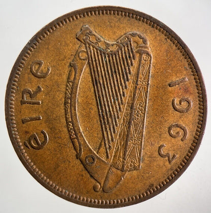 1963 Irish One Penny Coin | Very High Grade
