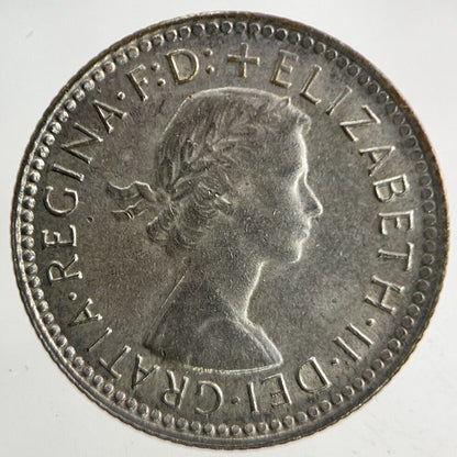 1962 Australia Sixpence Silver Coin | Very High Grade