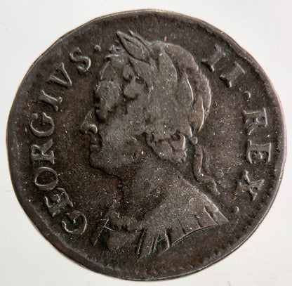 1746 George II 2nd Farthing Coin | Very High Grade