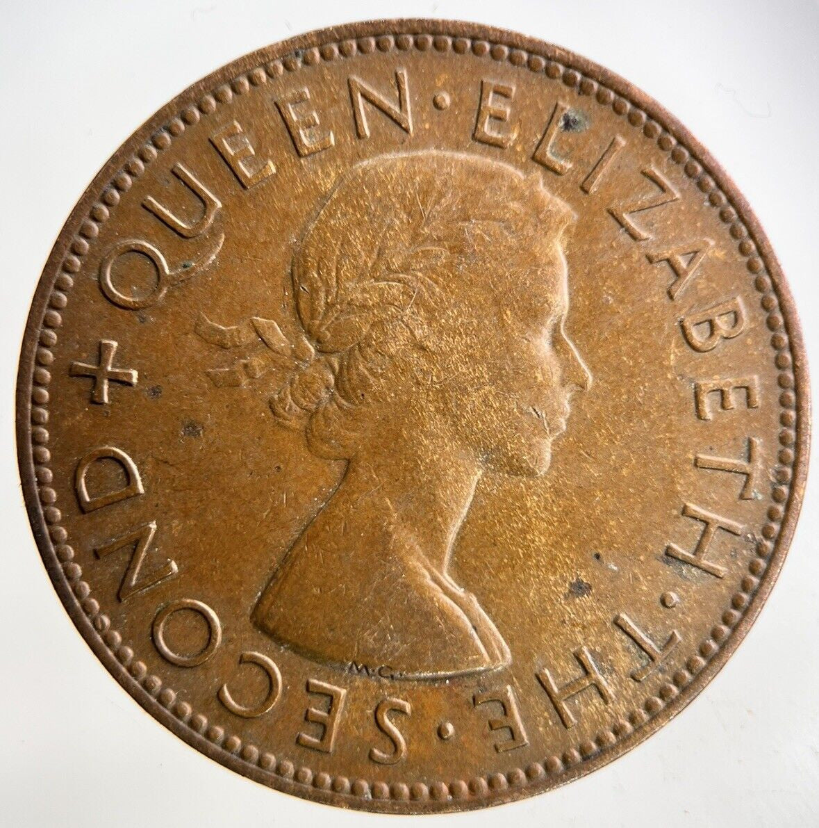 1953 New Zealand One Penny Coin | Fine Collectable Grade