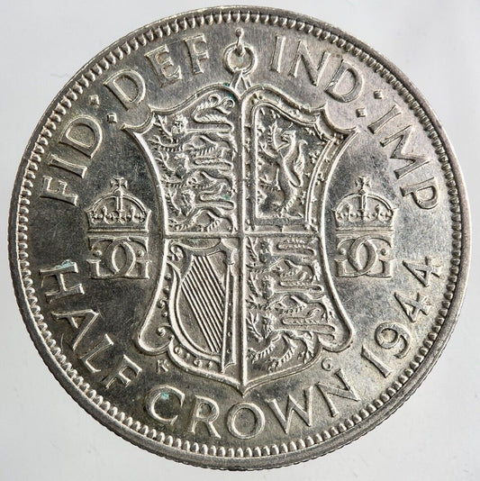 1944 George VI Half - Crown Silver Coin | Very High Grade