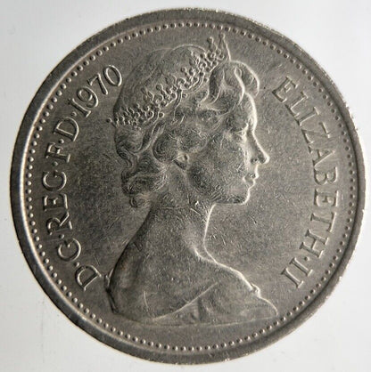 1970 Elizabeth II 5p Five 5 Pence Coin | Fine Collectable Grade