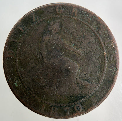 1870 Spain 10 Centimos Coin | Fair Grade