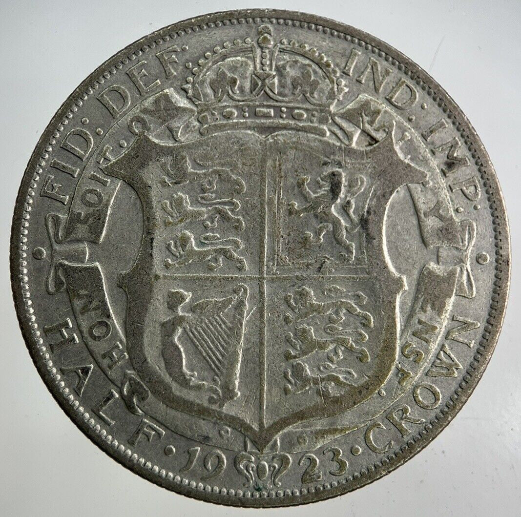 1923 George V Half - Crown Silver Coin | Fine Collectable Grade
