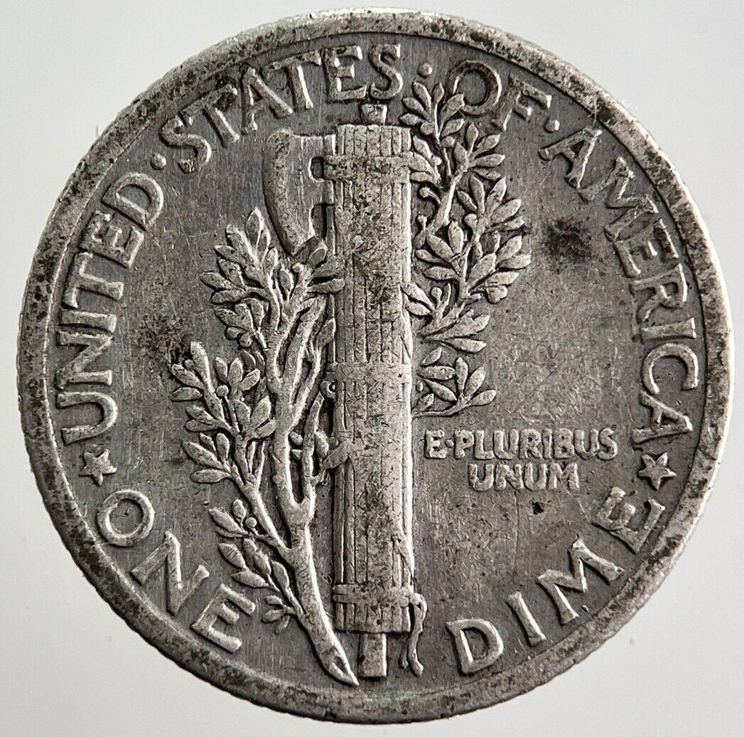 1927 US USA Mercury Dime Silver Coin | Fine Collectable Grade