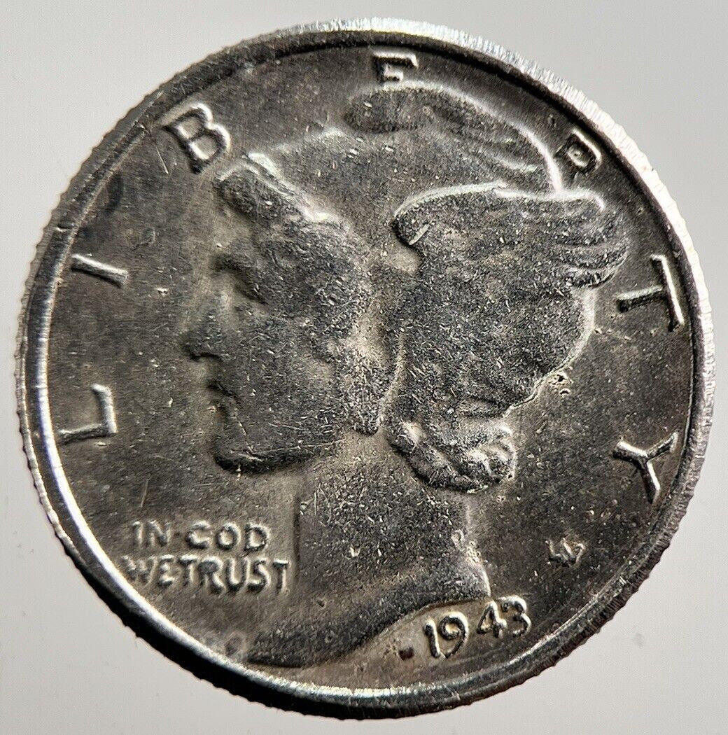 1943 - S US USA Mercury Dime Silver Coin | Collectable Grade | a3559