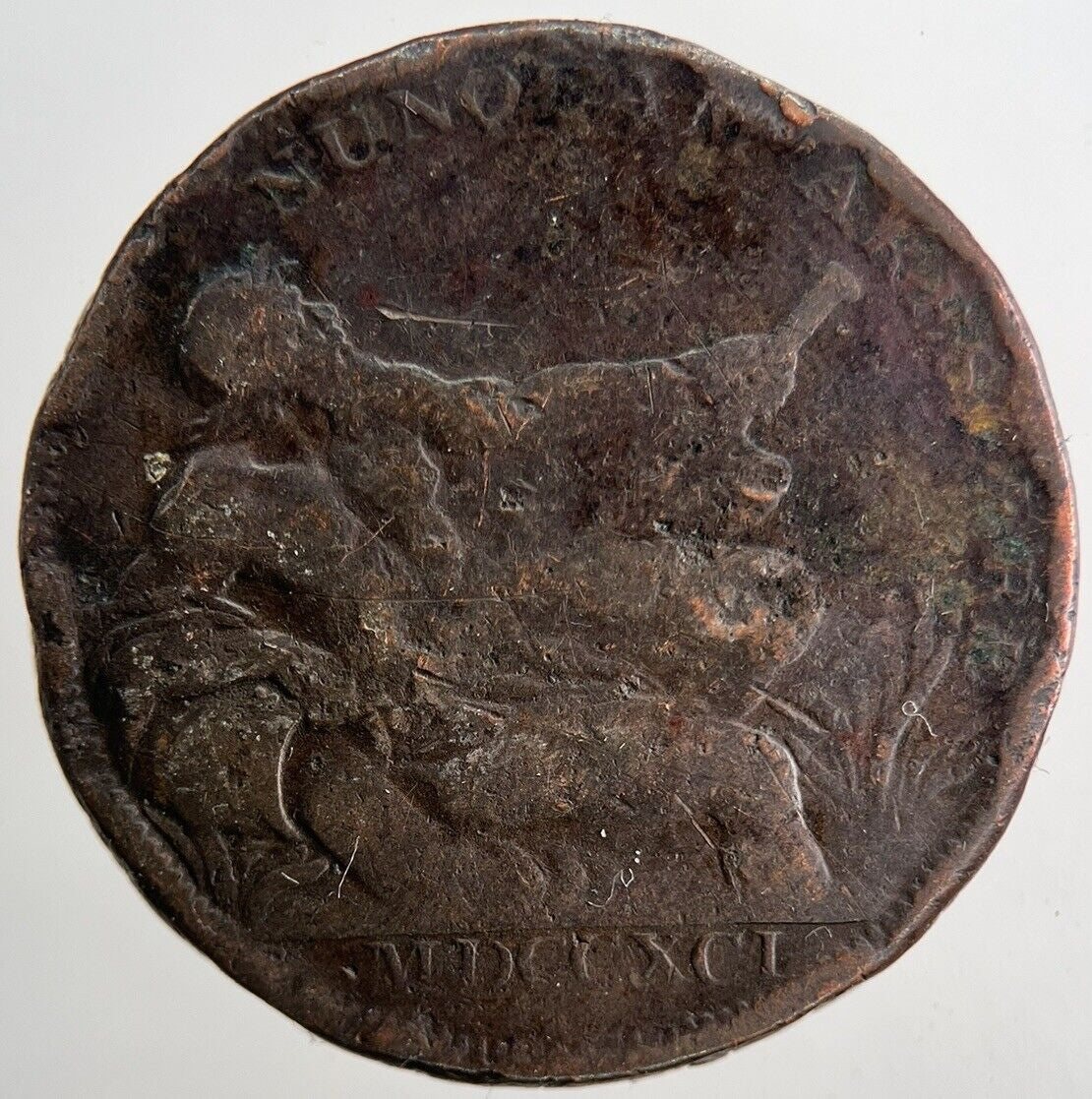 1791 Glasgow Flourish Half - Penny Token | Collectable Grade | a6545
