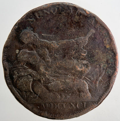 1791 Glasgow Flourish Half - Penny Token | Collectable Grade | a6545