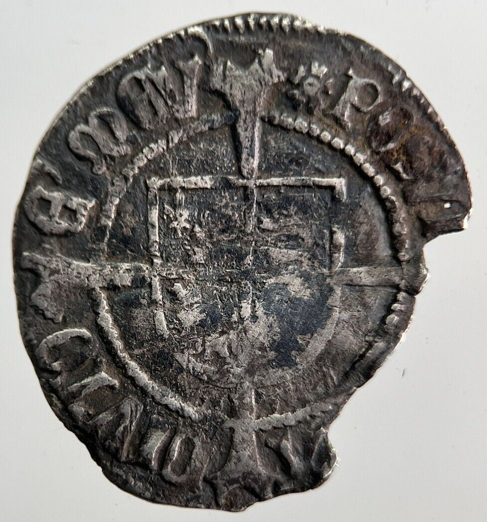 1485 - 1509 Henry VII Half - Groat London Rose Silver Hammered Coin | a7089