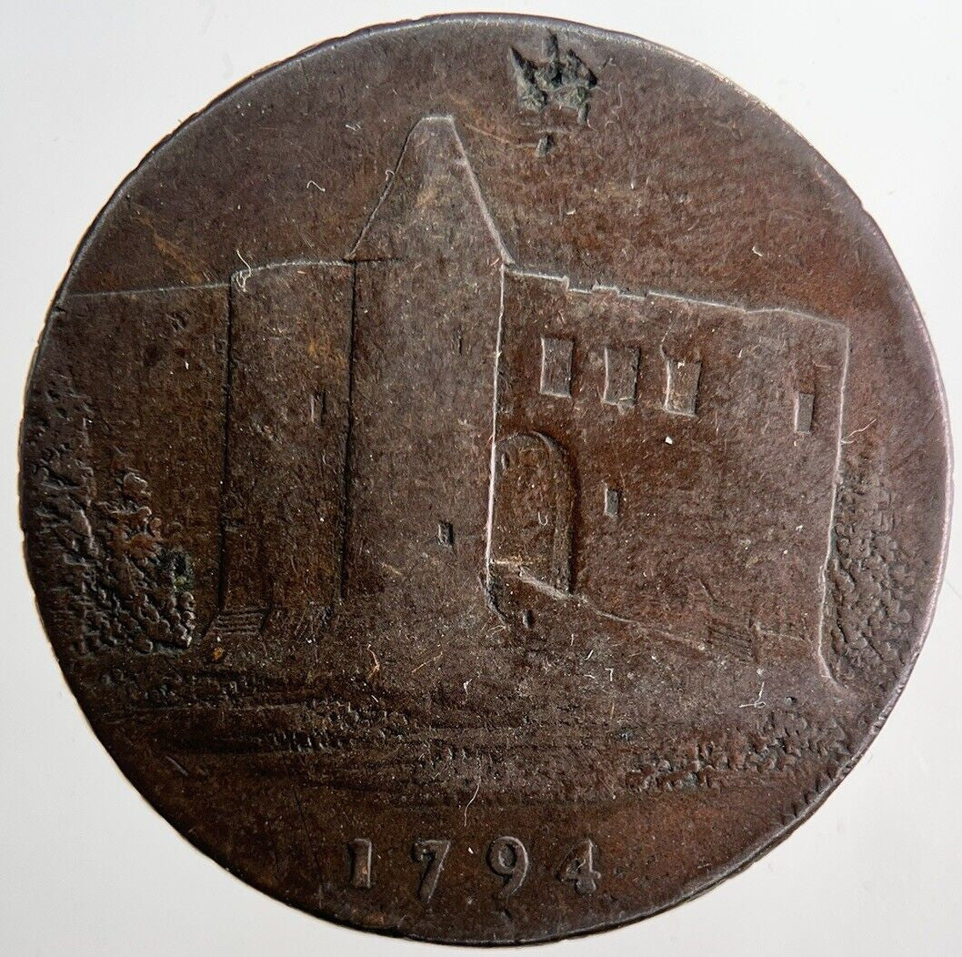 1794 Success To Bay Trade Half-Penny Token Coin | Fine Collectable Grade | a6518