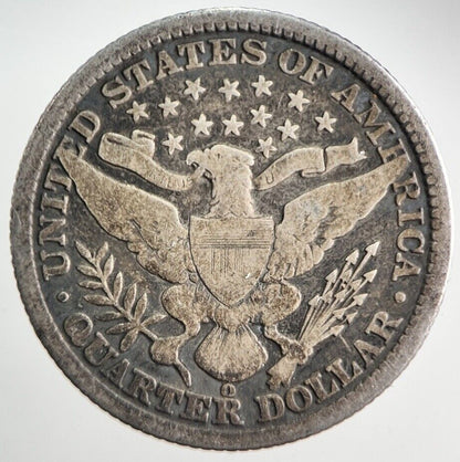 1892-D US USA Barber Quarter Dollar Silver Coin | Collectable Grade