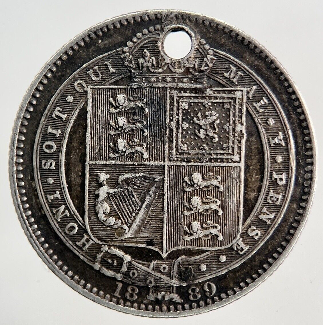 1889 Victoria Shilling Silver Coin | Very High Grade