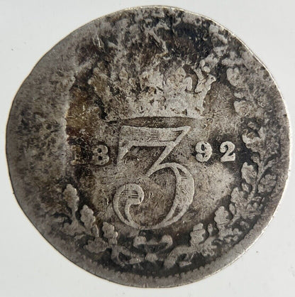 1892 Victoria Threepence Silver Coin | Collectable Grade