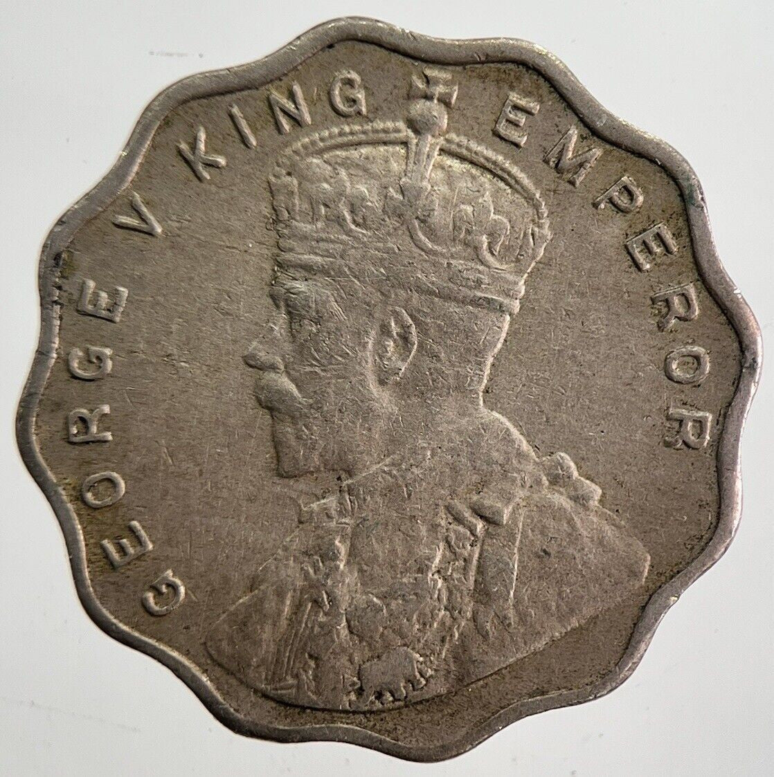 1918 India 1 One Anna Coin | Fine Collectable Grade | a4837