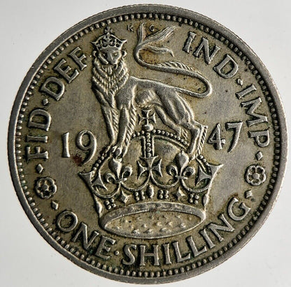 1947 George VI Shilling Coin | Fine Collectable Grade